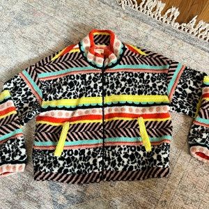 Anthropologie MAEVE abstract Sherpa